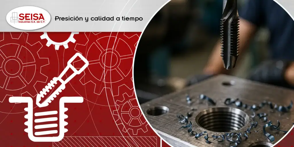 Machuelado de cuerdas interiores milimétricas en acero